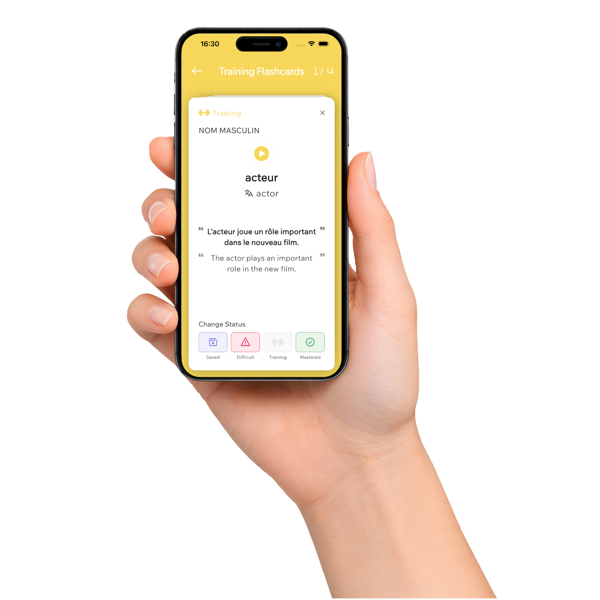 Train with Flashcards